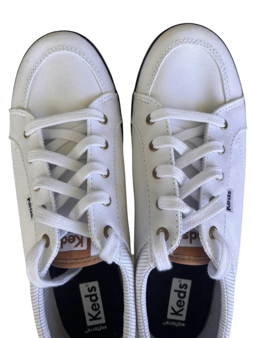 Keds NWOB Women's White with Navy Center III Sneakers 7.5